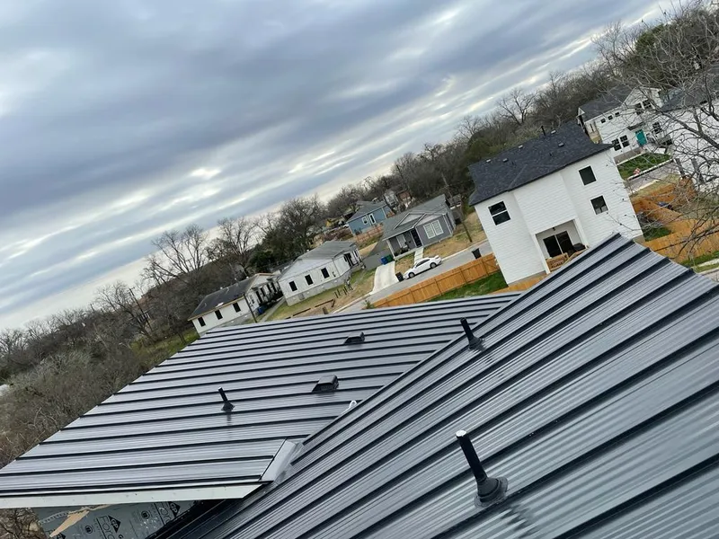 Standing seam metal roof panels with vents for Skylight Repair in Liberty Triangle